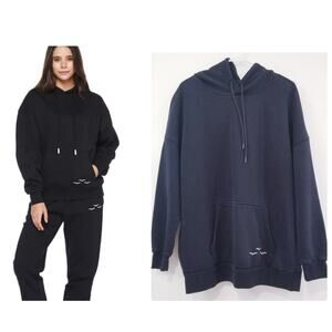 Lazypants Black Hoodie Pullover Sweater Comfort